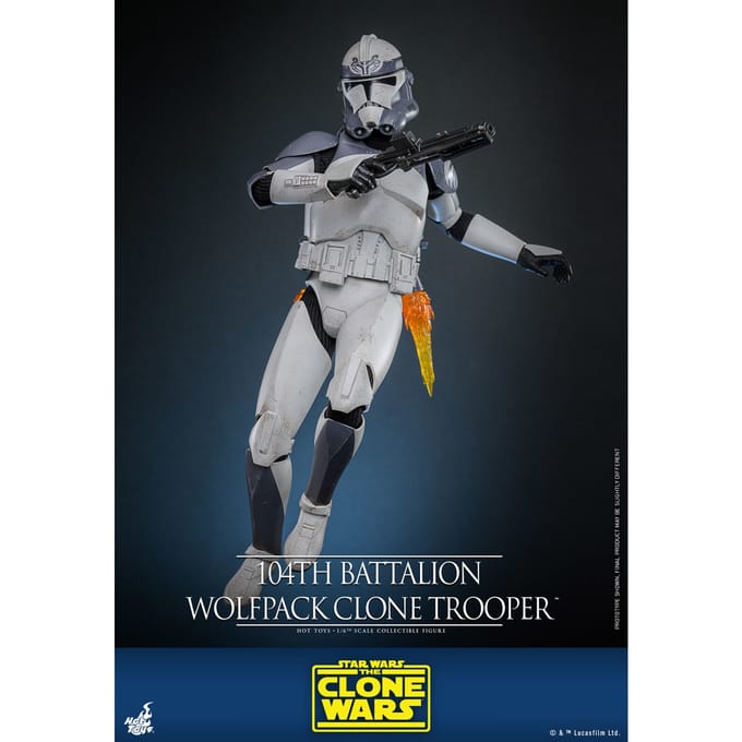 Hot Toys Star Wars The Clone Wars Action Figure 1/6 104th Battalion Wolfpack Clone Trooper 30 cm Action Figuur