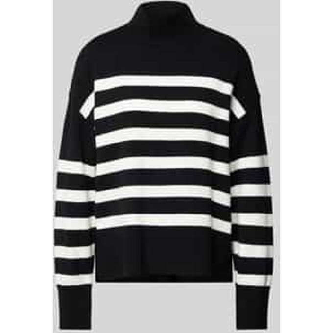 Loose fit gebreide pullover met opstaande kraag, model 'BARIA'