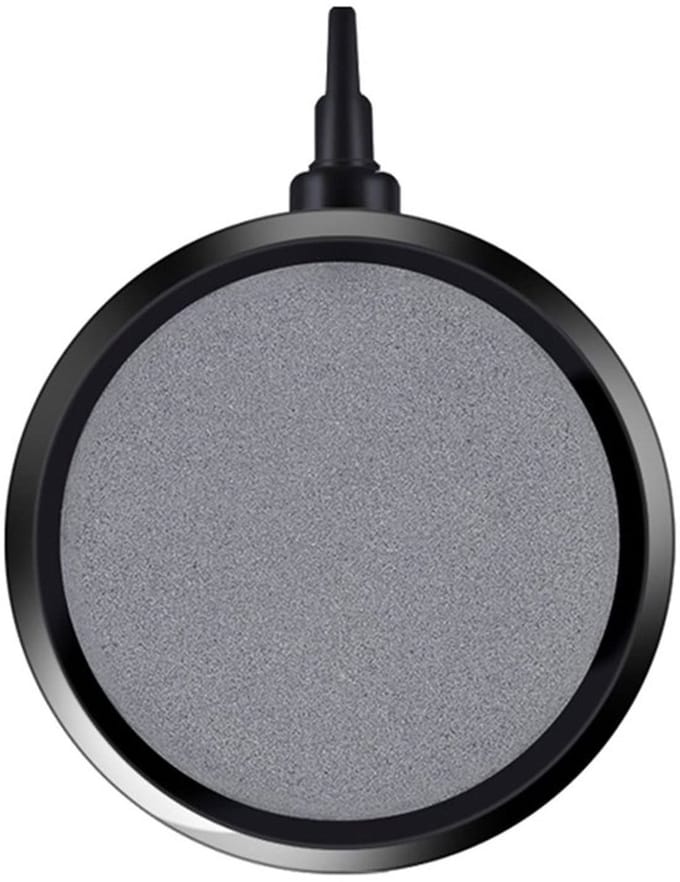 Allecto - Aquarium Bubble Disk - Luchtdiffuser - 10.7Cm - Zwart