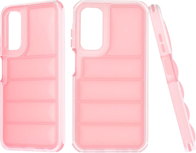 Hoesje geschikt voor Samsung Galaxy A25 - Techsuit Wave Shield Shockproof Hard Case Back Cover - Roze