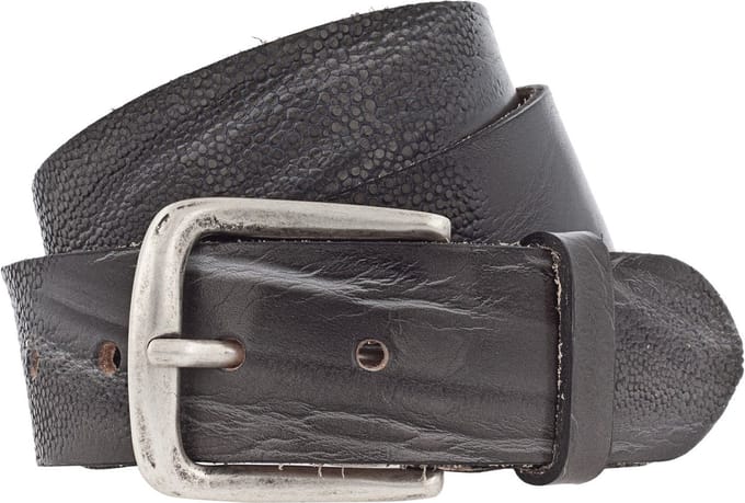 Vanzetti Leren Riem 40mm Leather Belt W100 Steel Gray Grijs