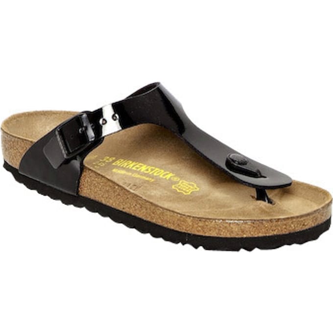 Birkenstock Gizeh - Slippers - Black Patent - Regular