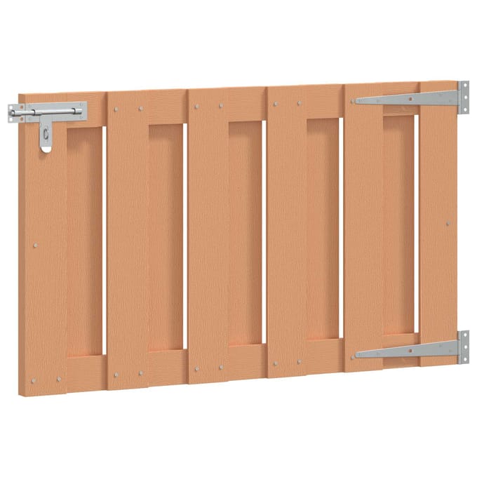 vidaXL Tuinpoort 100 x 60 cm WPC en Aluminium Bruin