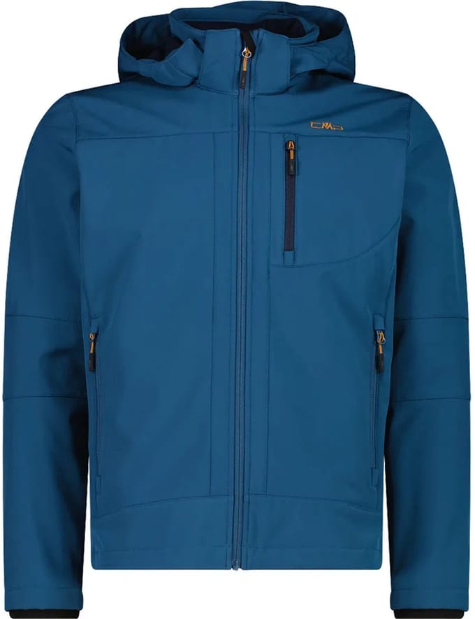 Verwarmde softshell jas met afneembare capuchon CMP