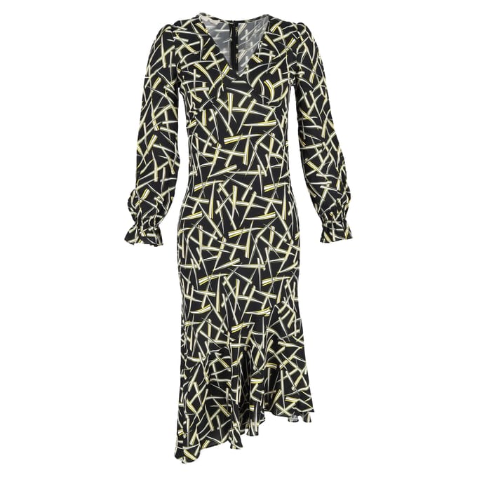 Diane Von Furstenberg midi-jurk met print in veelkleurige viscose