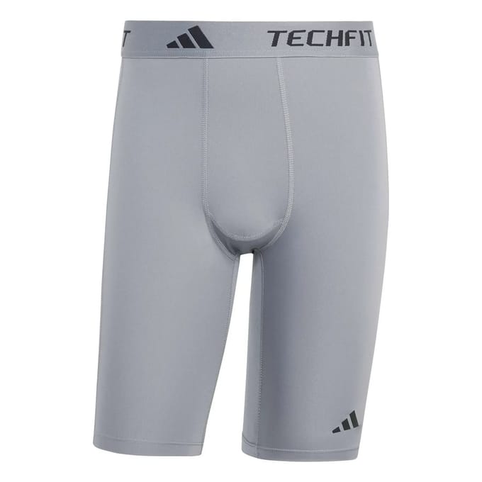 Adidas Performance Techfit Compression Training Korte Legging - Heren - Grijs