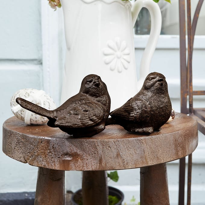 LOBERON Siervogel set van 2 Birdy bruin