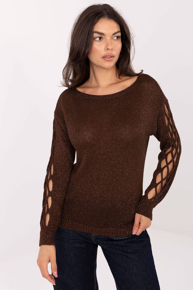 Shine Cutout Knit - Dunkelbraun / Einheitsgröße