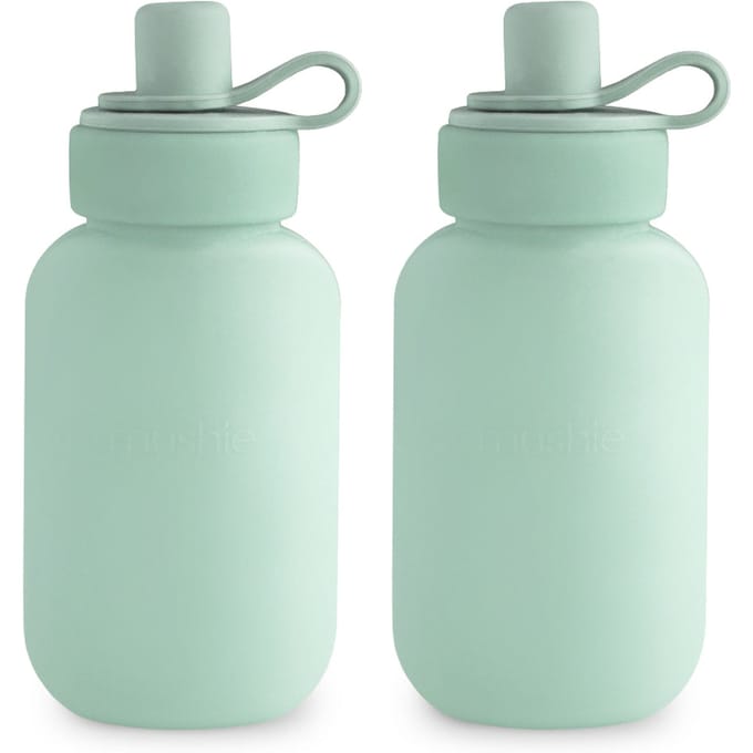 Mushie Siliconen Smoothie Puree Pouch Cambridge Blue