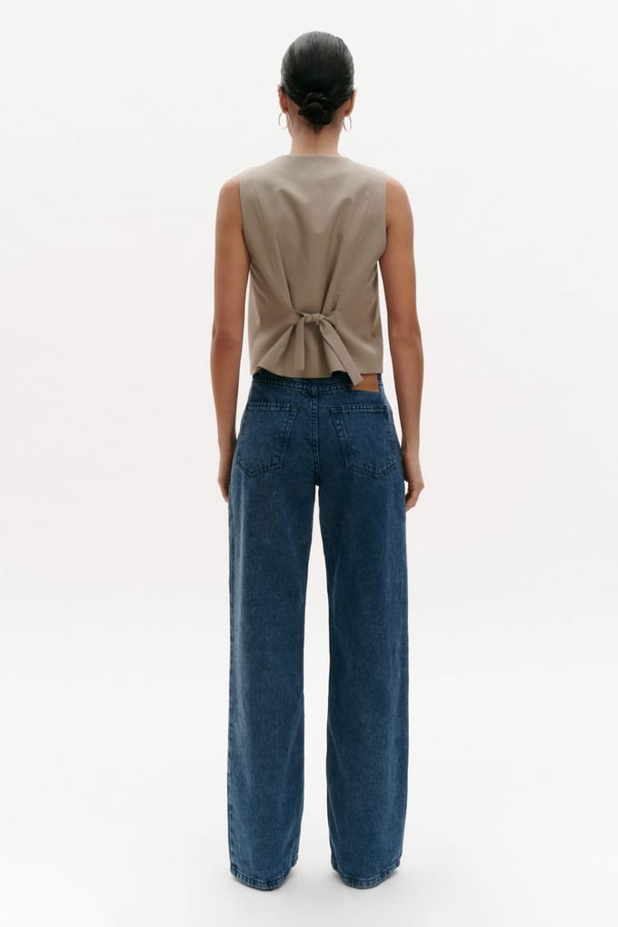 BENU Dames Blauwe Katoenen Jeans