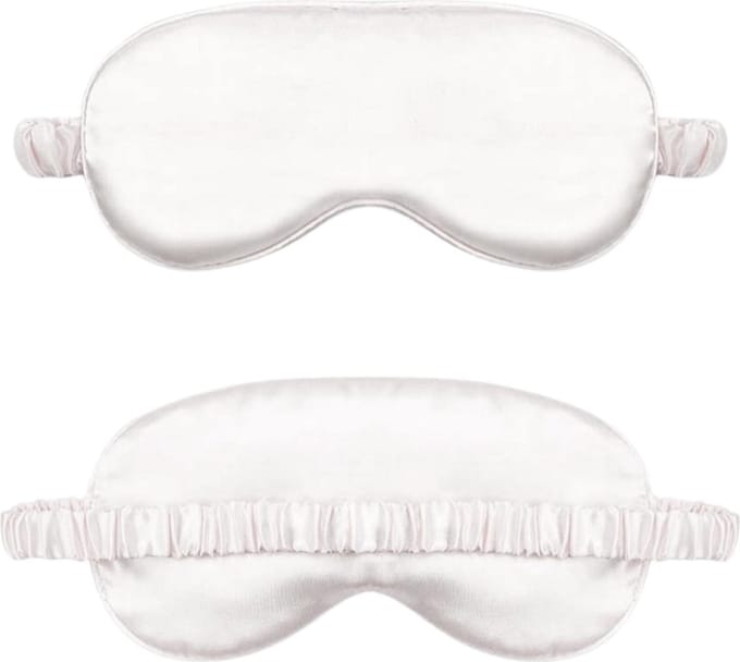 Slaapmasker Zijden Oogmasker Slaap Wit - 100% Verduisterend