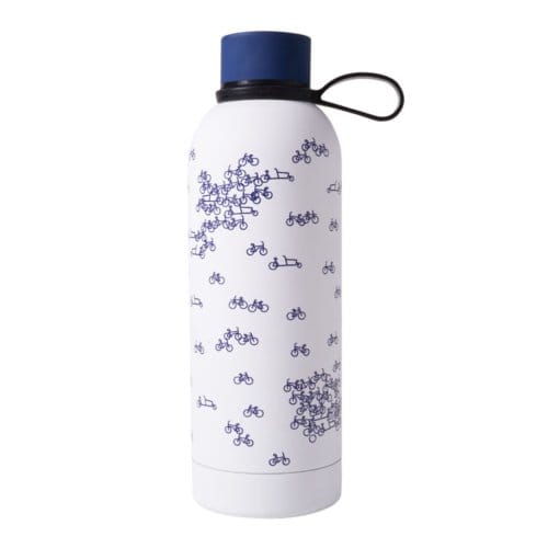 Waterfles De Blauwe Fiets - Geïsoleerd - RVS - 500 ml