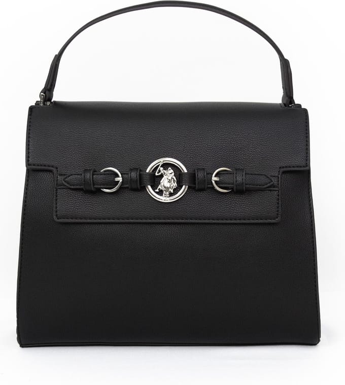 U.S. POLO ASSN. Handtas Schoudertas Delaware Top Handle Bag Black Zwart