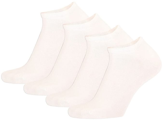 Apollo - 8-Pack - Bamboe Sneakersokken - Hypoallergeen - Temperatuurregulerend - Heren / Dames - wit - 35-38 - 131473000