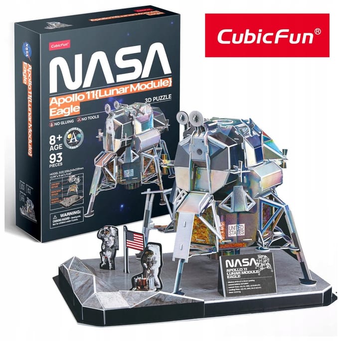 CubicFun 3D Maanmodule Apollo 11 Puzzel - 93 Delen