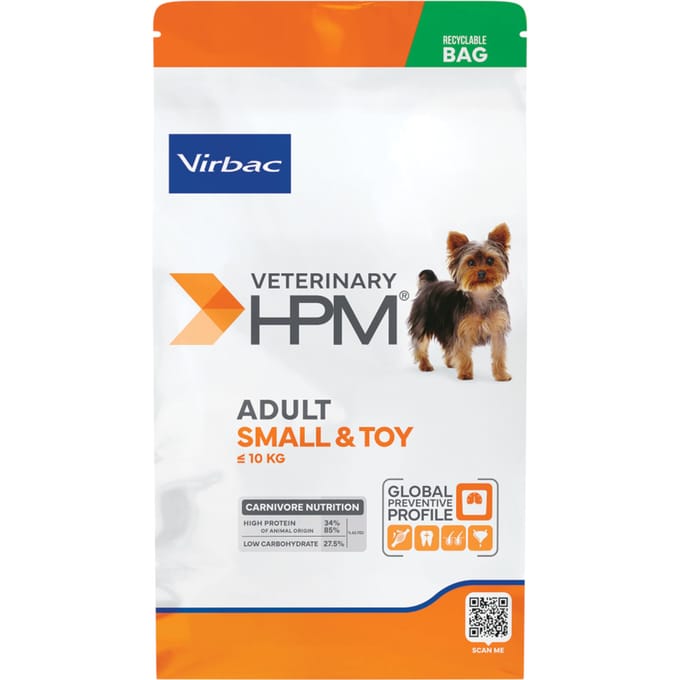 Virbac Veterinary HPM Volwassen Hond Klein & Speeltje - 7 kg