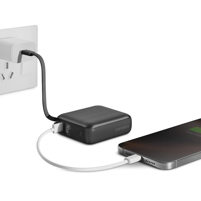 PowerBank Energea Integra Mini 35        10000mAh kabel USB-C PD35W grijs