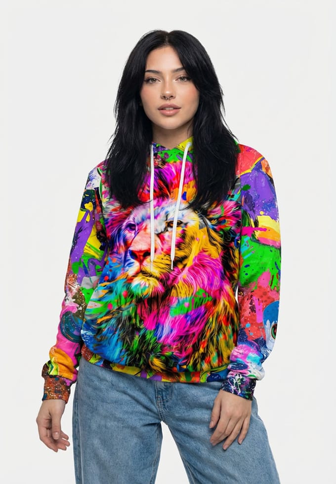 "Colorful Lion" Hoodie
