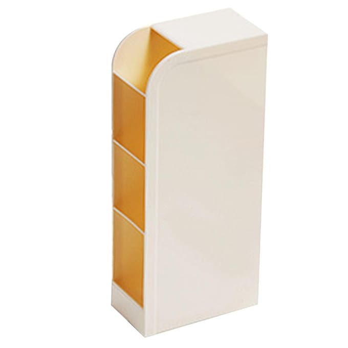 Pennenhouder Kunststof Schuin Grote Capaciteit Multifunctionele Pen Organizer voor Bureau Schrijfwaren white