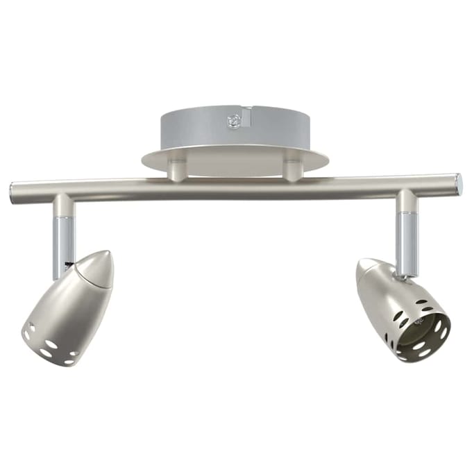 vidaXL Plafondspot met schijnwerpers Nikkel 27 x 10 x 12 cm Metaal