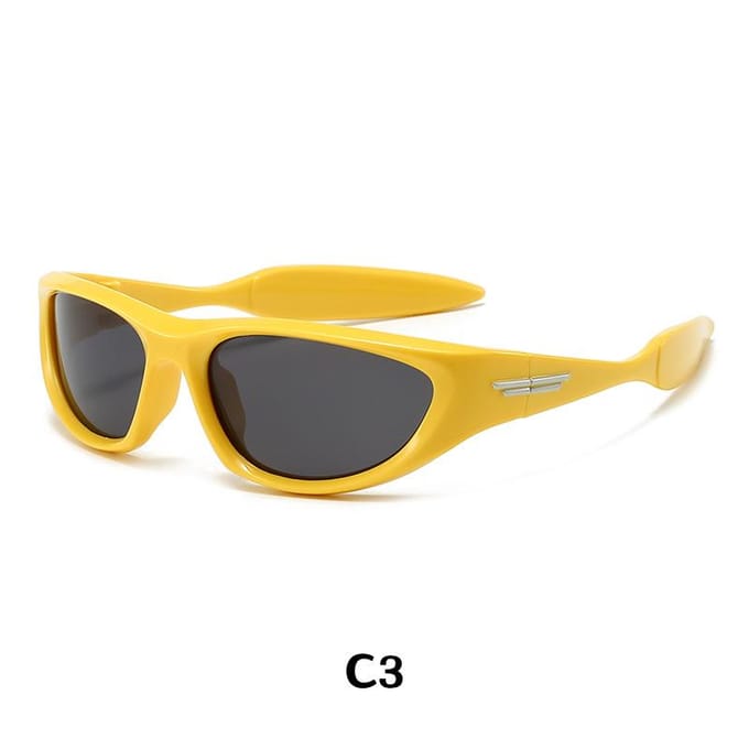Kinderen UV Bescherming Zonnebril Mode Sport Rijden Siliconen Frame Kinderbril 23087 black