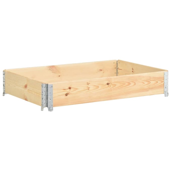 vidaXL - Palletopzetrand - 80x120 - cm - massief - grenenhout