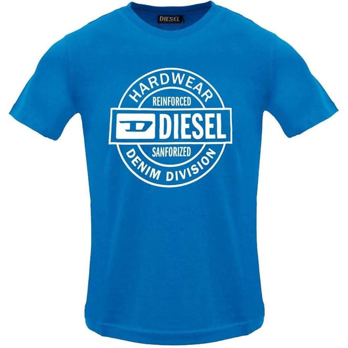 Diesel Heren Hardware Circle T-Shirt (Blauw Sapphire)