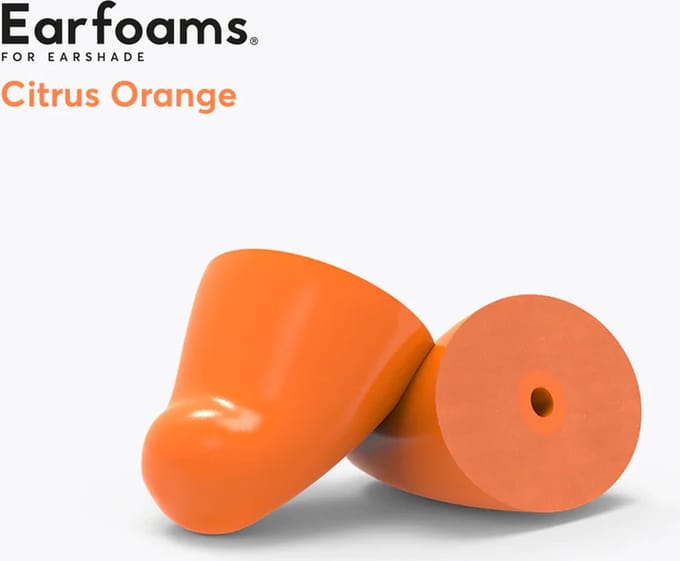 Flare Audio Earshade memory foam tips citrus orange