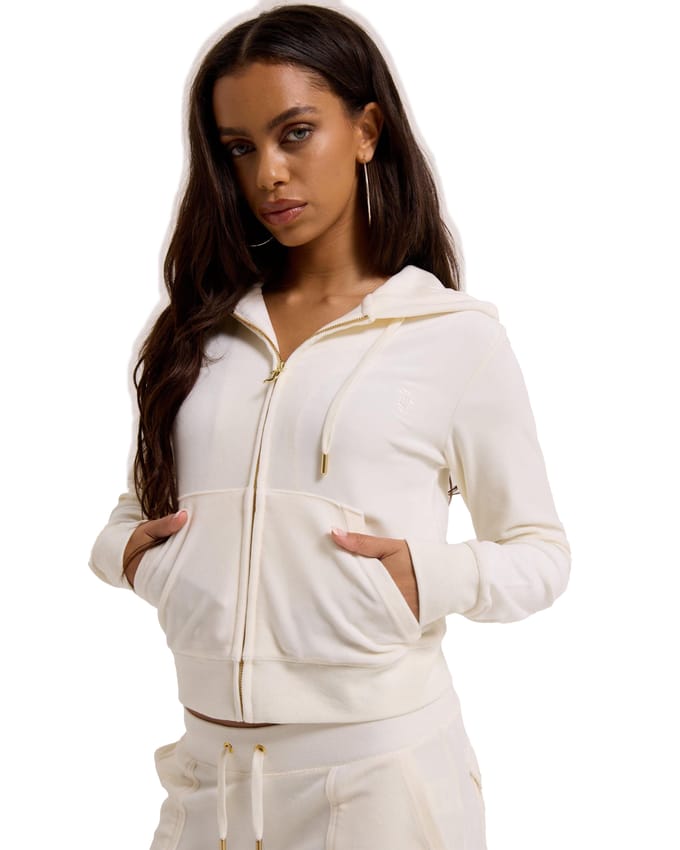 Juicy Couture Robertson Hoodie Gold WIT - Maat L