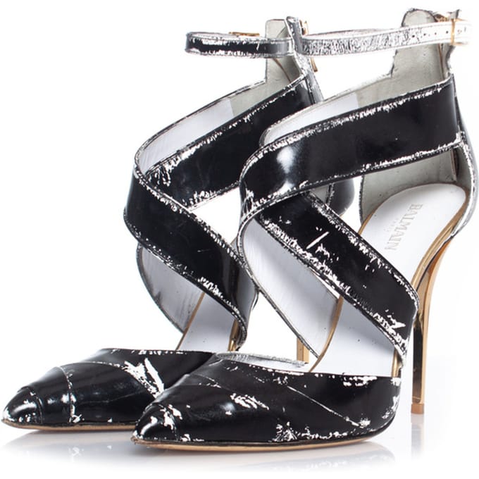 Balmain Cross strap enkelhakken