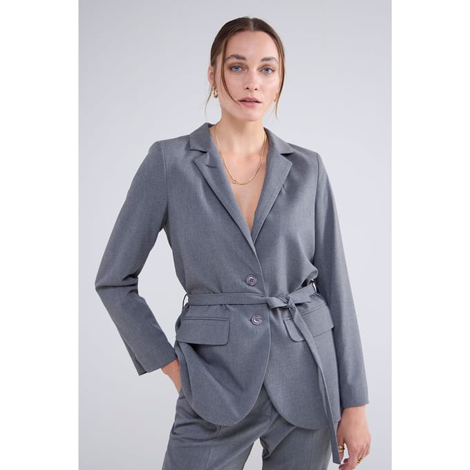 Summum Woman Blazer Viscose Blend Stretch Greys Größe: 34 | Blazer Outlet | Damen | Grau