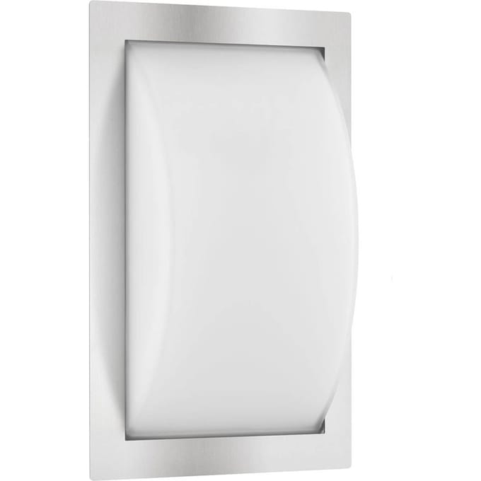 LCD LED buiten wandlamp Ivett, roestvrij staal, sensor