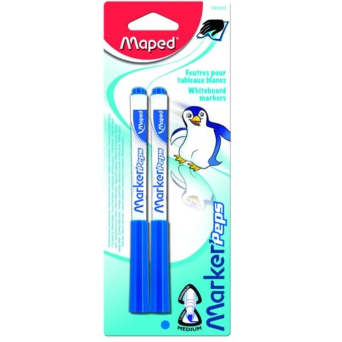 Maped whiteboardmarker, blauw, 2 stuks