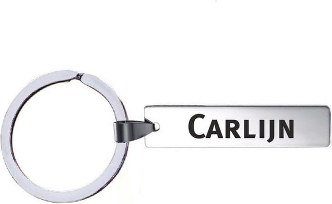Sleutelhanger Met Naam - Carlijn - RVS