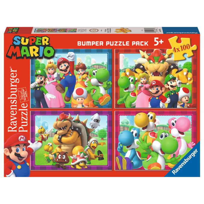 Ravensburger - Super Mario 4-in-1 puzzel - 100 stukjes