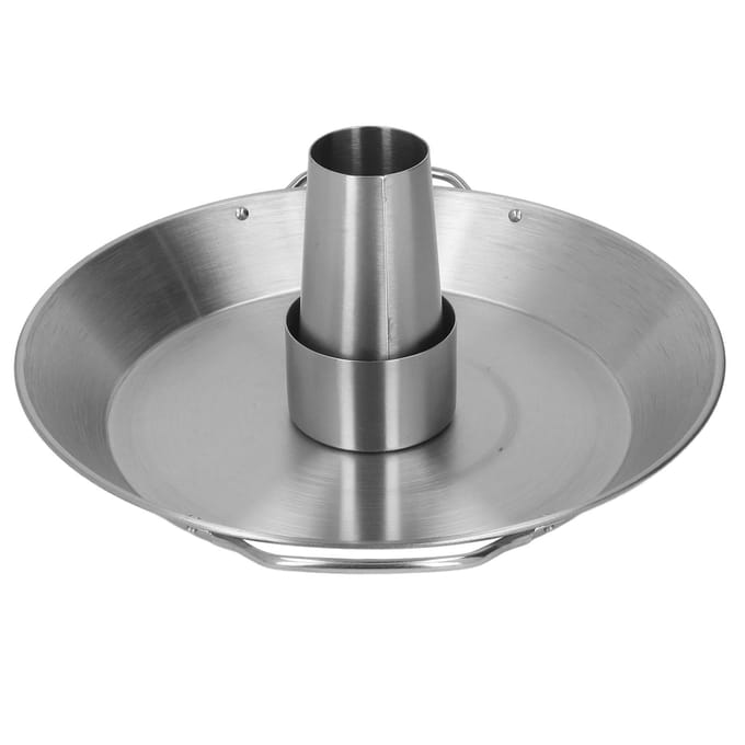 Bierblik Kip Roosterrek Herbruikbaar 430 Roestvrij Staal BBQ Braadpan voor Thuis gray
