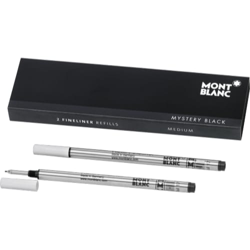 Montblanc vulling voor de fineliner, kleur mystery black (schrijfdikte medium)