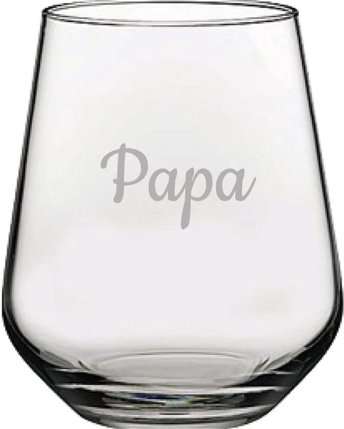 Gegraveerde Drinkglas 42,5cl Papa