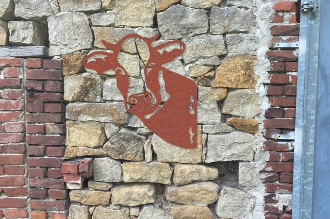 Kiekeboe Tuindecoratie Koe Klara - roest