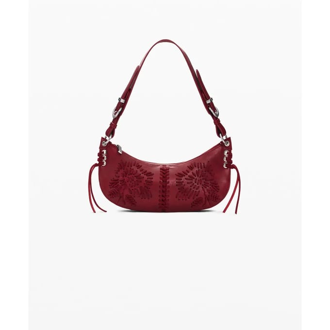Desigual schoudertas Alisio Castres Long Crossbody Bag Carmine rood