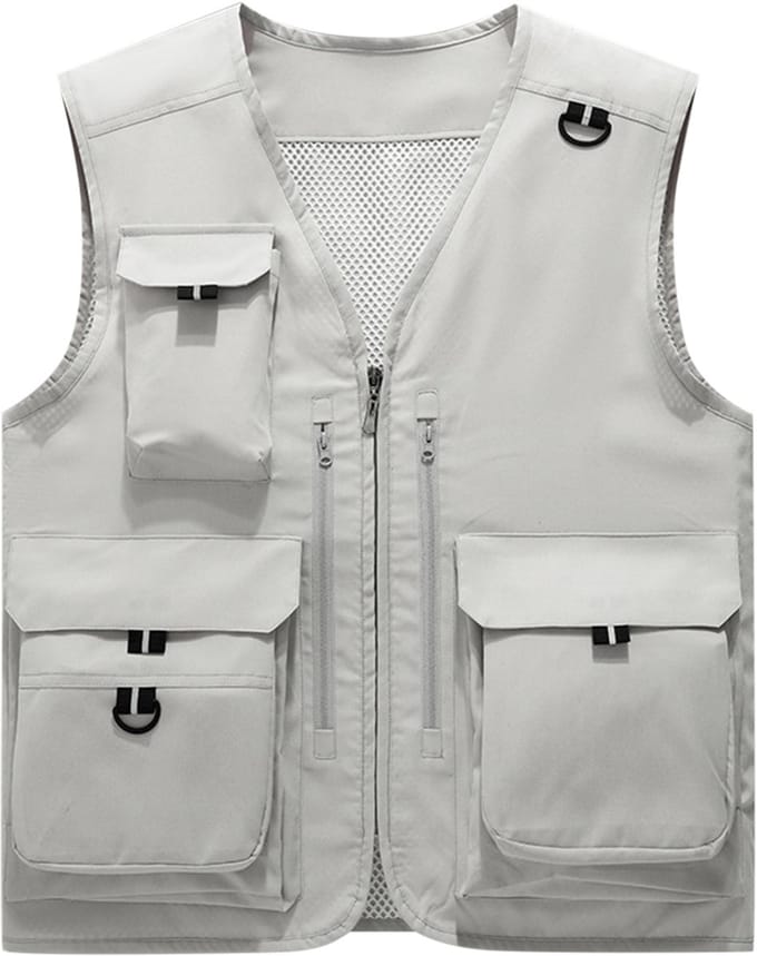 YOUTHUP Heren outdoor casual vest - 3D patchtas - M