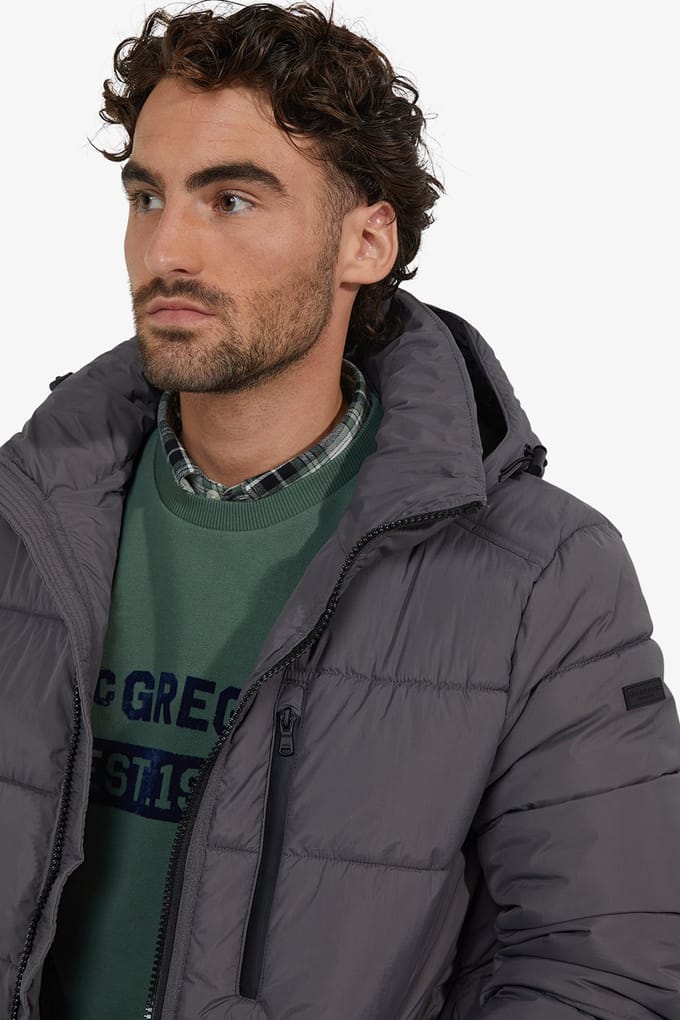 McGregor Hooded Bomber Jacket Dark Grey Taglia: XL | Giacche invernali Outlet | Uomo | Grigio