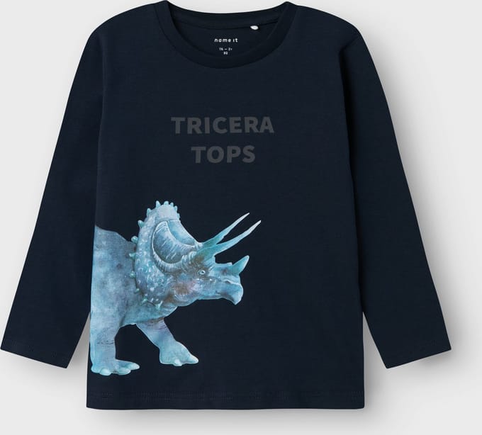NAME IT - NMMPNULA LS TOP BOX - Jongens - T-shirt - maat 92