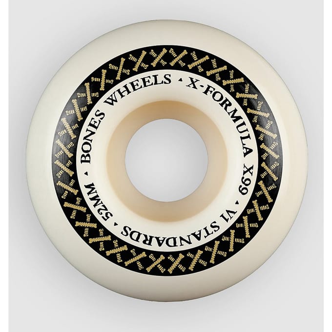 Bones Wheels X-Formula 99A V1 Standard 52mm Wielen wit
