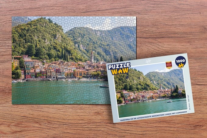 Puzzel Varenna - Comomeer - Bergen - Legpuzzel - Puzzel 1000 stukjes volwassenen