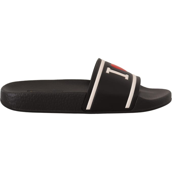 I Love Slides Heren Zwarte Slippers