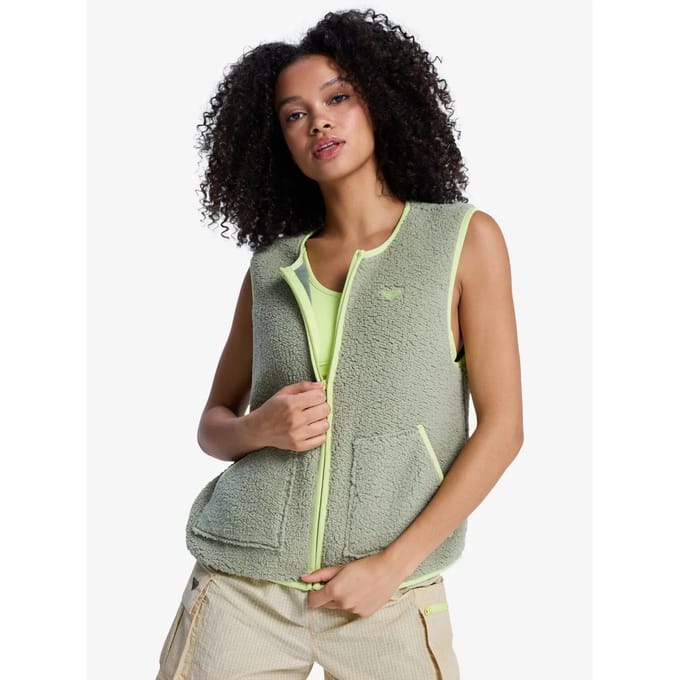 Roxy Boundless Spirit Easy Fleece Met Volledige Rits Groen L Vrouw