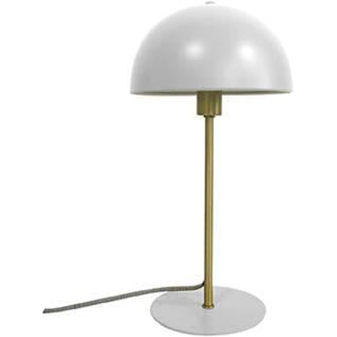 Leitmotiv Tafellamp Bonnet - Metaal Wit - 20x20x39cm - Scandinavisch