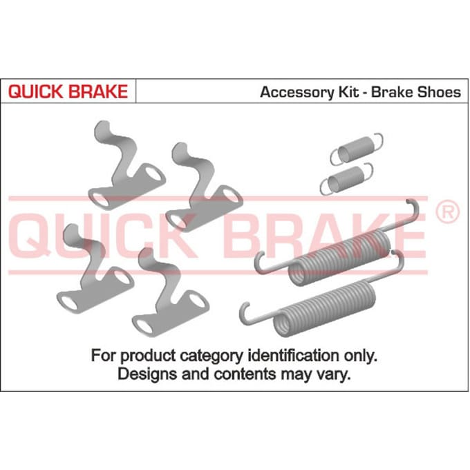 Toebehorenset, parkeerremschoen QUICK BRAKE 105-0869