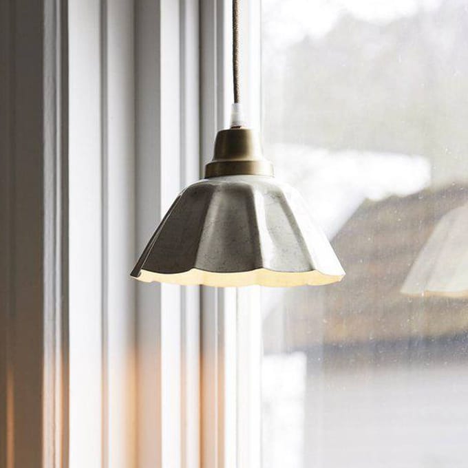 PR Home hanglamp Ester, gebroken wit, Ø 17 cm, stekker